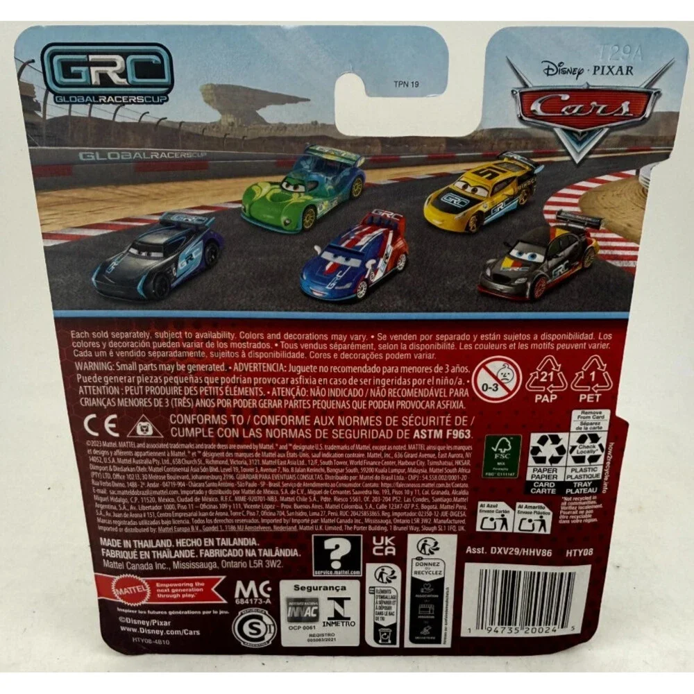 Disney Pixar Cars Miguel Camino #5 Global Racers Cup GRC Diecast Mattel 2024